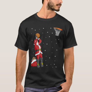 Funny Santa Claus Basketball Kerstmis Jumper Gift T-shirt