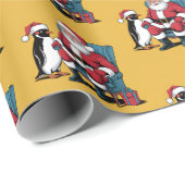 Funny Santa Claus Cadeaupapier (Rol Hoek)