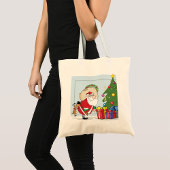 Funny Santa Claus Canvas tas