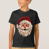 Funny Santa Claus Crochet Christmas Xmas Pajamas H T-shirt (Voorkant)