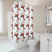 Funny Santa Claus Douchegordijn (In situ)