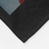 Funny Santa Claus Heart And Peace Sign Retro Chris Fleece Deken (Hoek)