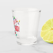 Funny Santa Claus Helper Xmas String Lights Shot Glas (Rechts)