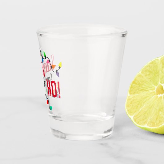Funny Santa Claus Helper Xmas String Lights Shot Glas (Rechts)