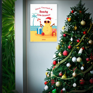 Funny Santa Claus Holiday Nieuwjaar Poster