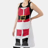 Funny Santa Claus kerstrood en wit Schort (Insitu)