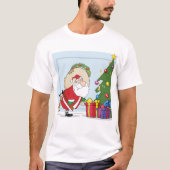Funny Santa Claus Mannen T-Shirt (Voorkant)