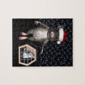 Funny Santa Claus Mouse Legpuzzel (Horizontaal)
