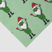 Funny Santa Claus Pickle Tissue Paper Tissuepapier (Detail)