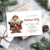 Funny Santa Claus Playful Editable Digital Party Kaart