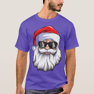 Funny Santa Claus staat voor zonnebrillen met Pet T-shirt