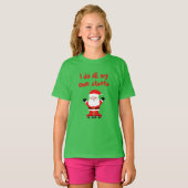 Funny Santa Claus sur roller skates t-shirt enfant (Devant entier)