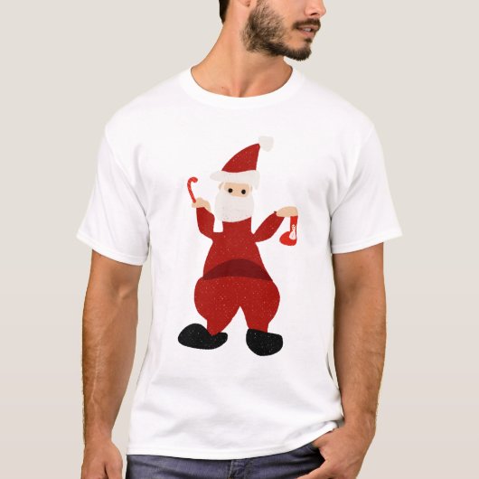 Funny Santa Claus T-shirt (Voorkant)