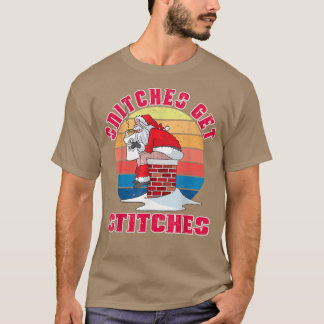 Funny Santa Claus Xmas familie Pajamas Snitches kr T-shirt