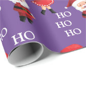 Funny Santa Couples Xmas Kerstmis HO HO HO Cadeaupapier (Rol Hoek)