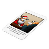 Funny Santa en de IRS Humor Magnet Gift Magneet (Linkerzijde)