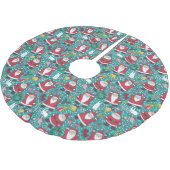 Funny Santa en Rabbits Kerstboom Rok (Gekanteld)