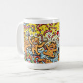 Funny Santa & Gingerbread Christmas Mug (Devant gauche)