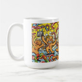 Funny Santa & Gingerbread Christmas Mug (Gauche)