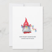 Funny Santa Gnomes kerst Holiday Open House Kaart (Achterkant)