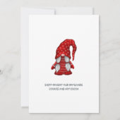 Funny Santa Gnomes kerst Holiday Open House Kaart (Achterkant)