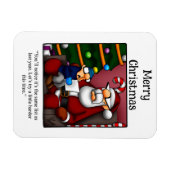 Funny Santa Humor Magnet Gift Magneet (Horizontaal)