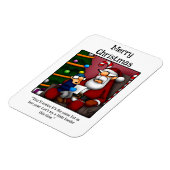Funny Santa Humor Magnet Gift Magneet (Linkerzijde)