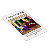 Funny Santa Humor Magnet Gift Magneet (Rechterzijde)