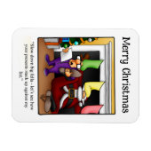 Funny Santa Humor Magnet Gift Magneet (Horizontaal)