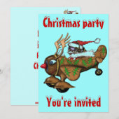 Funny Santa-kerstfeestkaart Kaart (Voorkant / Achterkant)