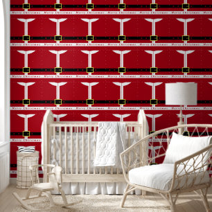 Funny Santa Kerstmis Behang