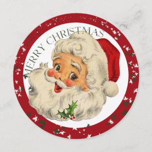 Funny Santa ~ Kerstmis-uitnodigingskaart Kaart