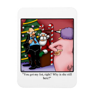 Funny Santa List Humor Magnet Gift Magneet
