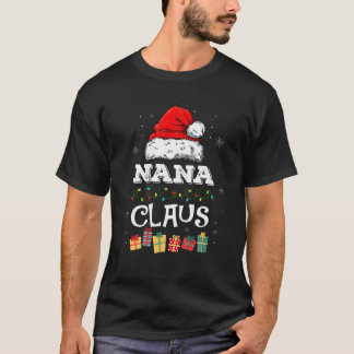 Funny Santa Nana Claus kerstfamilie T-shirt