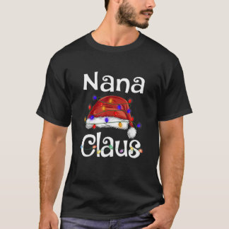 Funny Santa Nana Claus kerstwedstrijd familie T-shirt