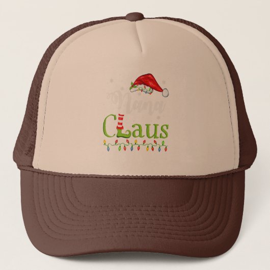 Funny Santa Nana Claus kerstwedstrijd familie Trucker Pet (Voorkant)