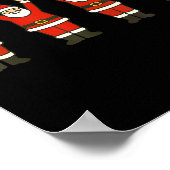 Funny Santa Ohio Midwestern Party O-h-i-o Christma Poster (Hoek)