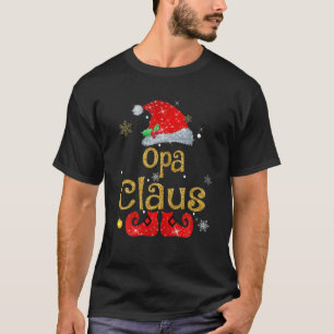 Funny Santa Opa Claus kerstwedstrijd familie T-shirt