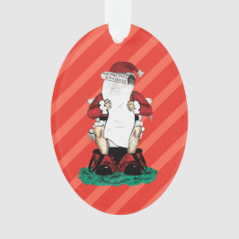 Funny Santa Ornament