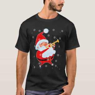 Funny Santa Plays Trumpet T-shirt
