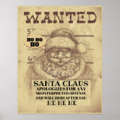 Funny Santa Poster (Voorkant)