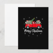 Funny Santa Riding kerstboom Truck Rhino Chri Kaart (Voorkant / Achterkant)