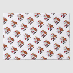 Funny Santa & Rudolph Holiday Tissue Paper Tissuepapier