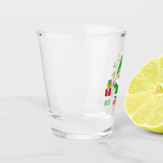 Funny Santa Shot Glas (Links)