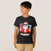 Funny Santa Six Seven 67 Ice Cream Drip Christmas  T-shirt (Voorkant volledig)