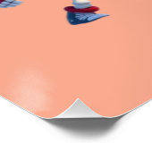 Funny Santa Skeletons Having a Snowball Fight Perfect Poster (Hoek)