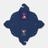 Funny Santa, Snowman, Reindeer Merry Kerstmis Bedankdoosjes (Uitgevouwen)