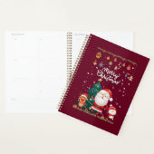 Funny Santa, Snowman, Reindeer Merry Kerstmis Planner (Display)