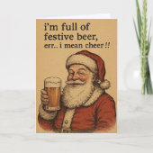 Funny Santa Xmas card Feestdagen Kaart (Voorkant)