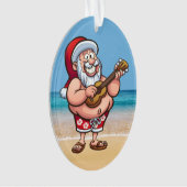 Funny Santa - Zie achteraan - Ornament (voorkant)